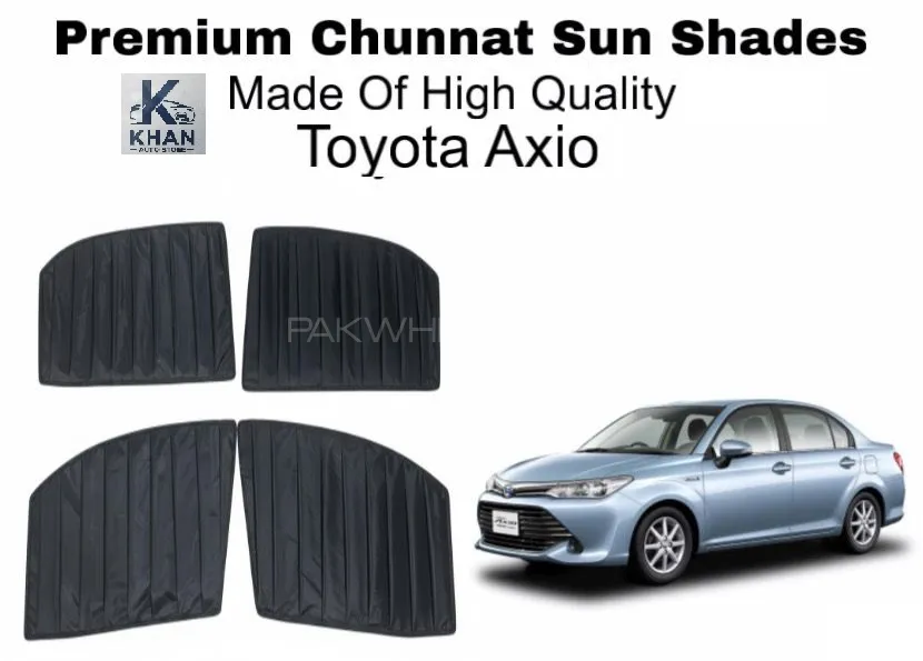 Toyota Axio  Premium Chunnat Sun Shades Made High Quality double layered high Quality  Image-1