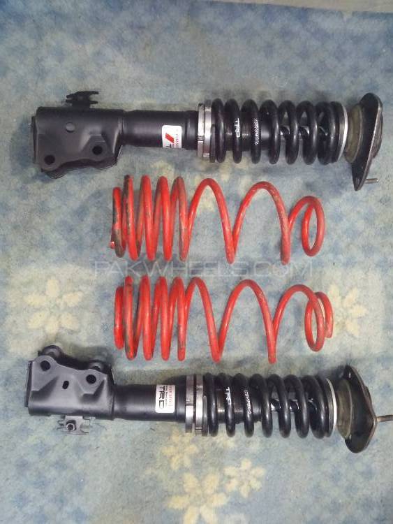 TRD Coilovers & Tanabe Lowering Springs for Vitz 1999 - 2004 Image-1