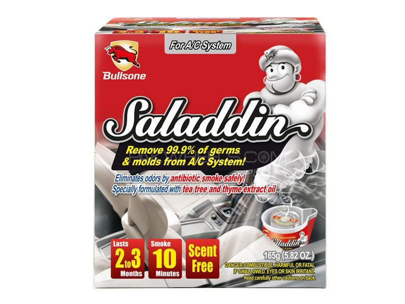 Bullsone Saladdin Car Fumigation Deodorizer For AC System - Scent Free Image-1