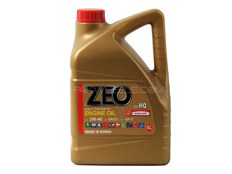 ZEO 4Ltr Synthetic Formula Engine Oil - 5W40 SN/CF/GF-5 Image-1