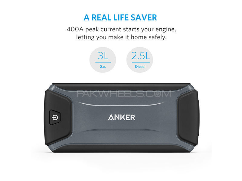 Buy Anker 10000mAh (37 Wh) Car Jump Starter Gray in Pakistan PakWheels