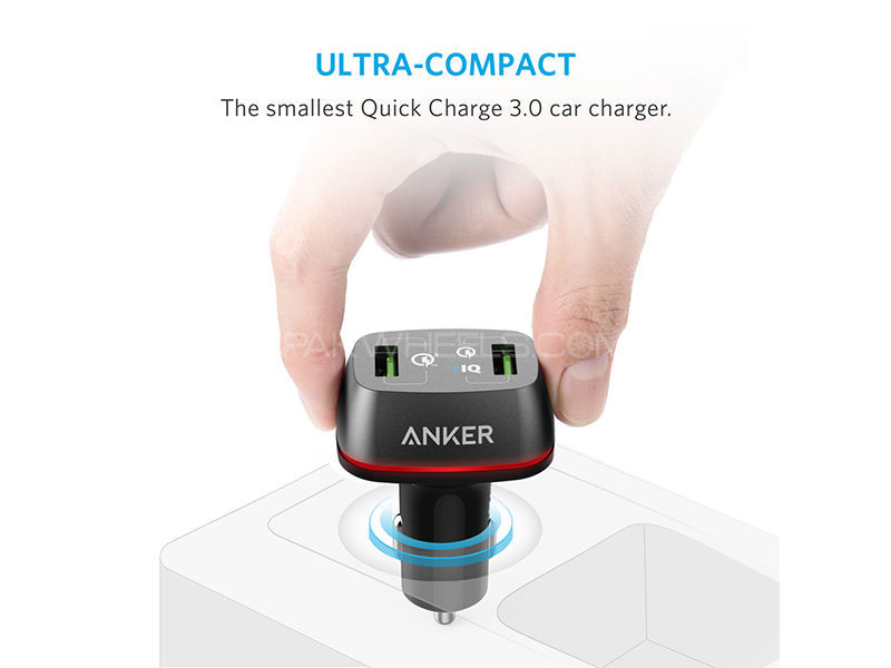 Buy ANKER POWER DRIVE + 2 QUICK CHARGER 3.0 BLACK in Pakistan PakWheels