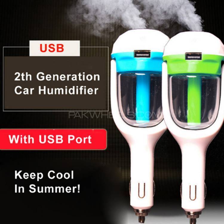 USB Car Charger with Humidifier, Air Aromatherapy, Purifier Image-1