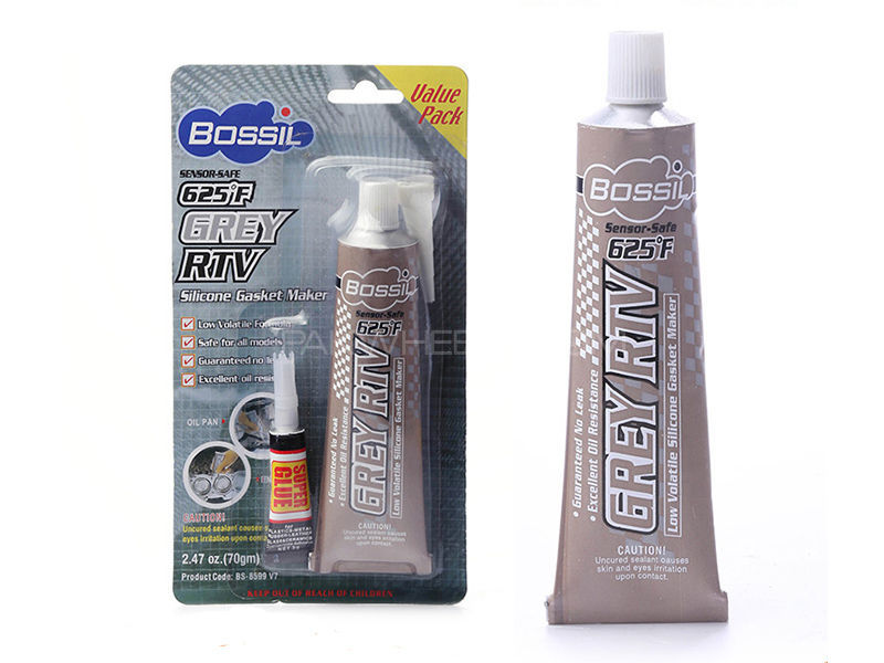 Bossil Grey RTV - Acetic Silicon Gasket Maker - 32 gm Image-1