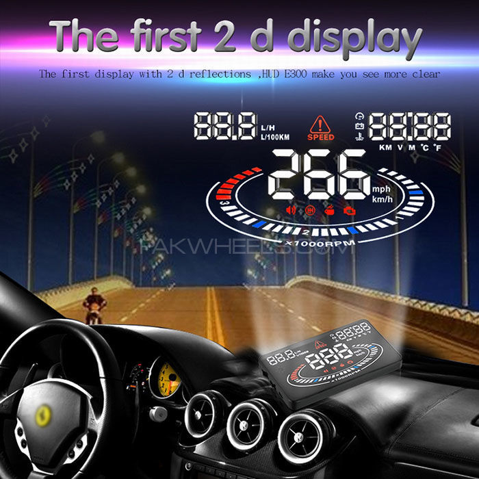 2D Display OBDII Digital Speed "E300" Multi - Functions Toyota Honda Japani Cars Image-1