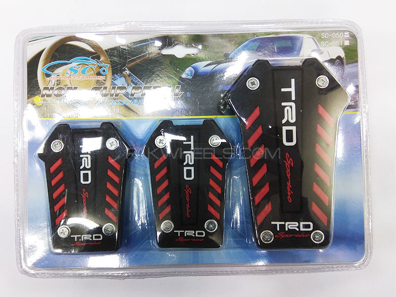 Universal Pedal Cover TRD - Red Image-1