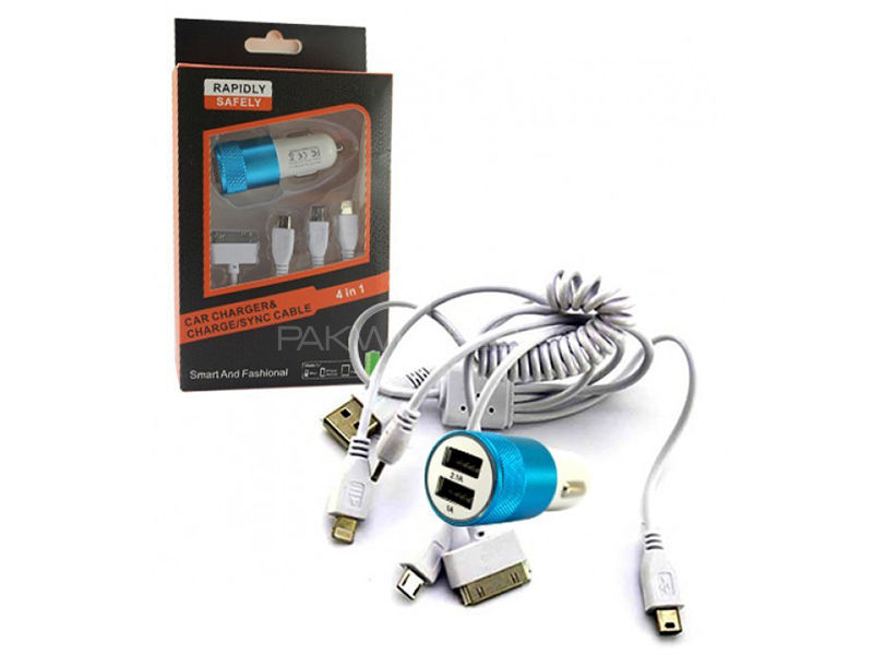 4 In1 FC ROHS Universal Car Charger  Image-1