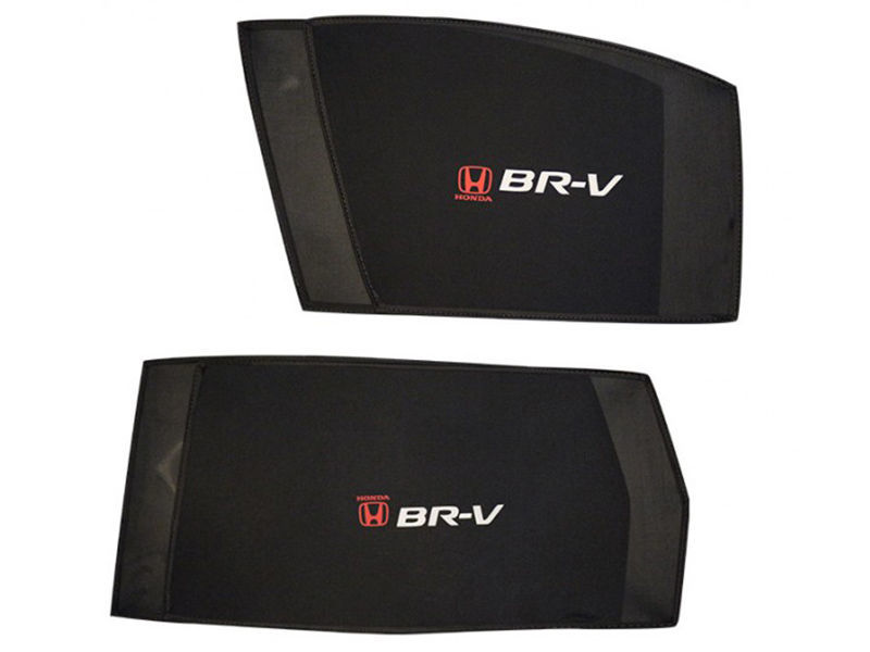 Honda BRV Side Shades With Logo Image-1