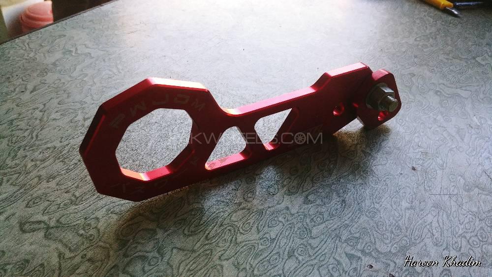 JDM Red Rear Tow Hook Universal Image-1
