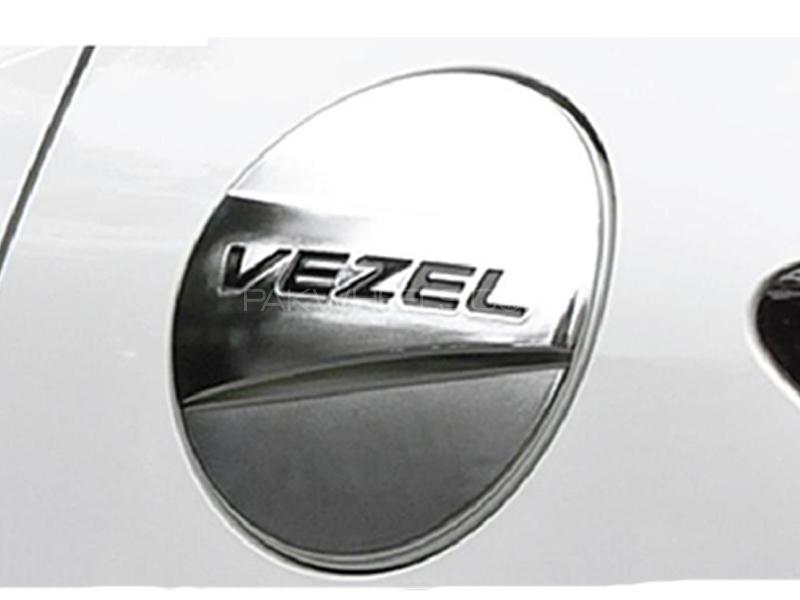 Honda Vezel 2013-2018 Fuel Cap Cover Chrome Image-1