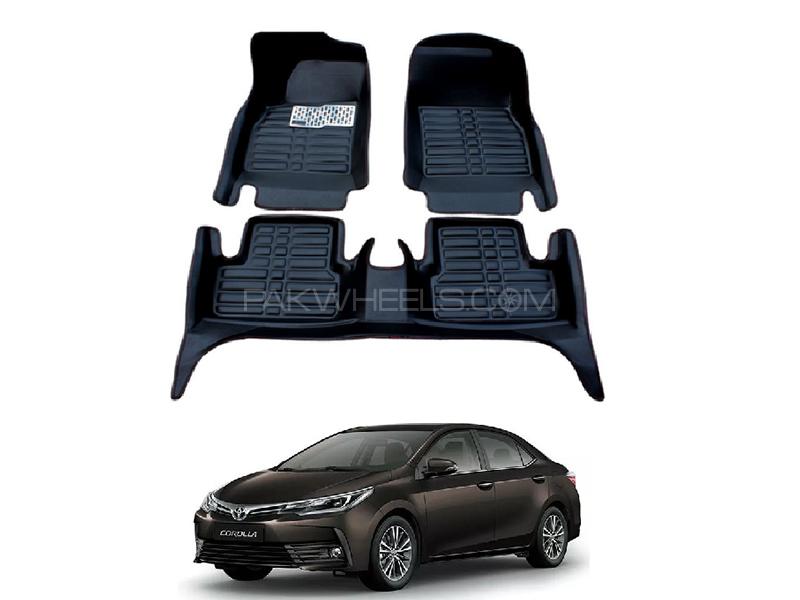 Toyota Corolla Custom 2014-2018 5D Floor Matt - Black  Image-1