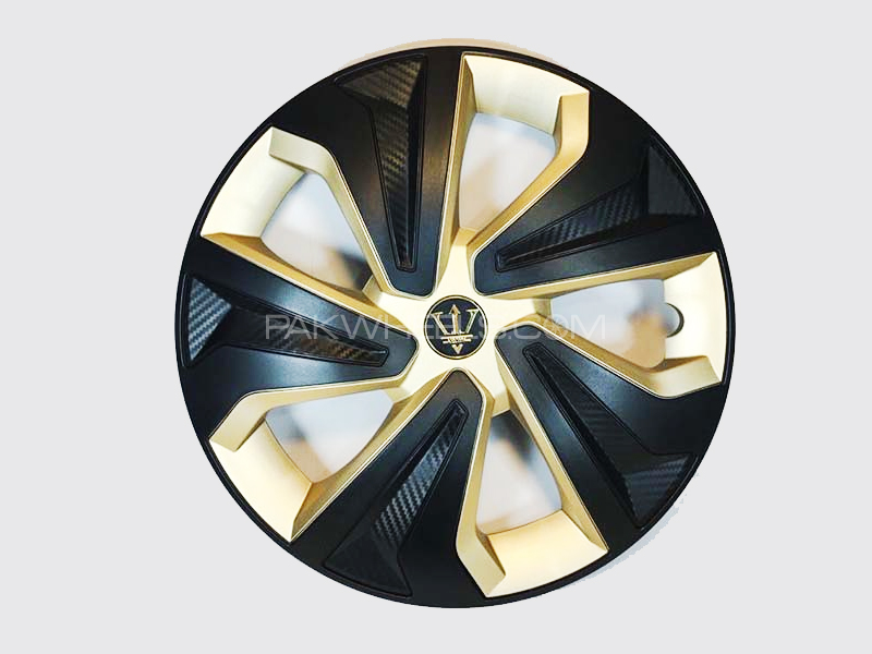 X8 Wheel Cover Evo Golden & Black Carbon S6 13" Image-1