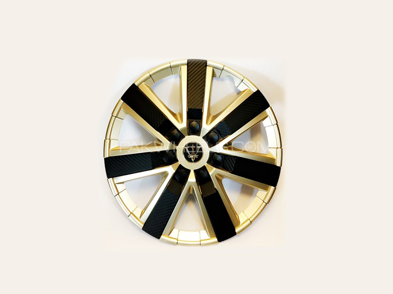 X8 Wheel Cover Golden Carbon S5 12" Image-1