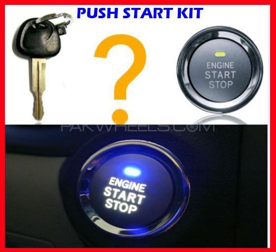 Finger Touch Car PUSH Start Stop  Kit + RFID Lock Security Image-1
