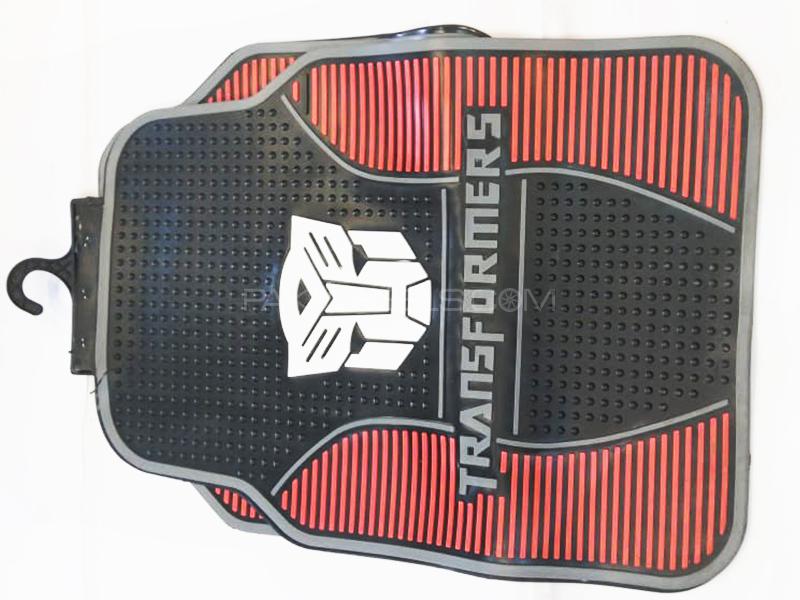 Floor Mat Pvc Transformer - Grey & Red Image-1