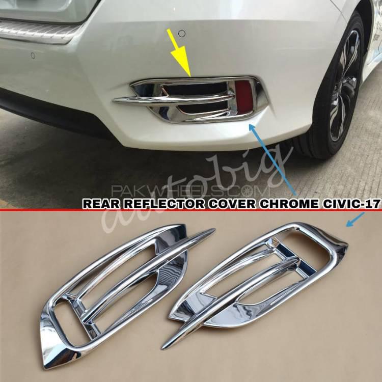 Rear Reflection Chrome for Honda Cars Image-1