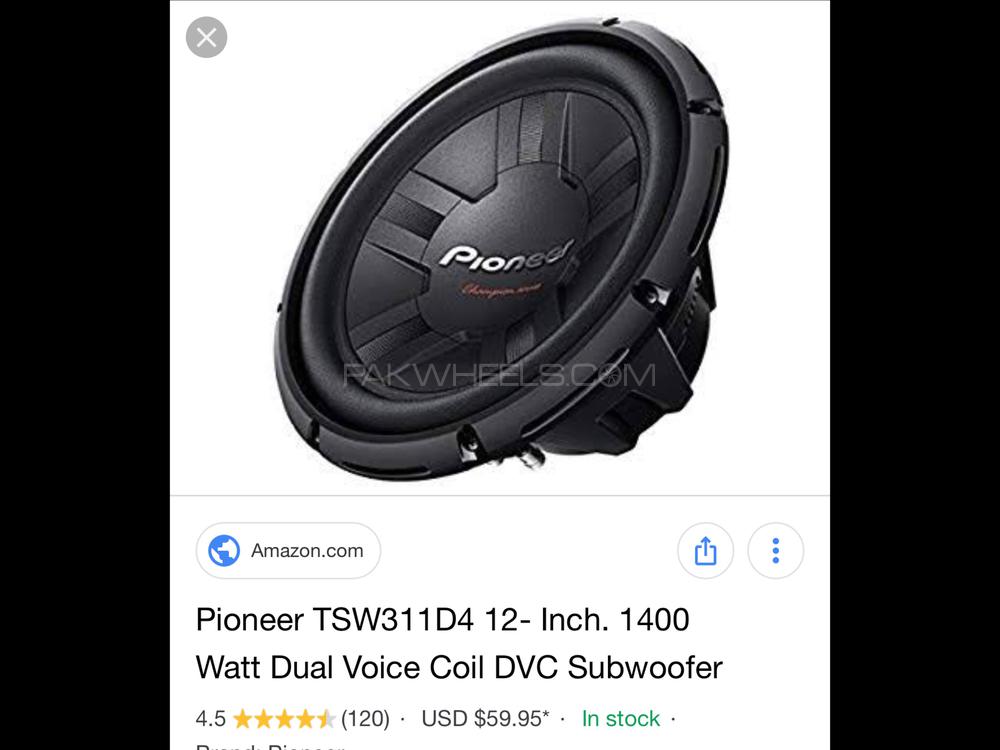 Pioneer 311 D4 - Dual Voice Coil DVC Subwoofer Image-1