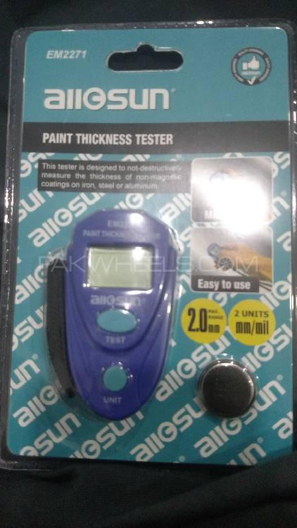 Digital LCD Car Paint Coating Thickness Gauge Probe Tester for sale in Karachi Image-1