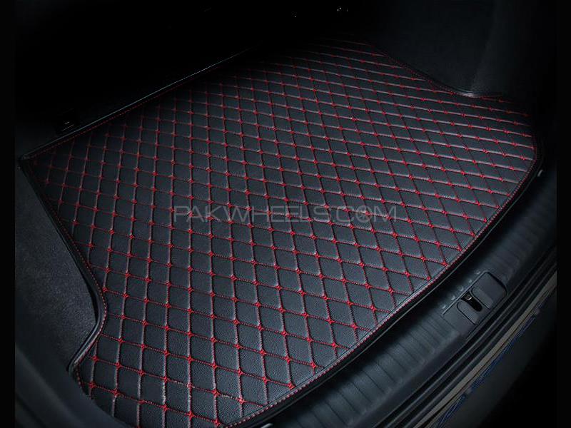 7D Trunk Mat For Honda Civic 2016-2018 Black Image-1