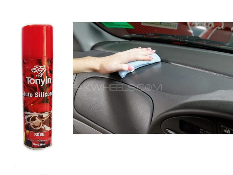 Tonyin Auto Silicon Dashboard Shine Spray Rose Image-1