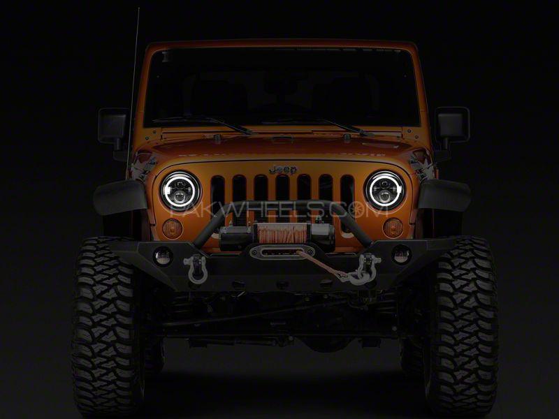 Jeep Led Projection Headlight With Round Drl - 7 Inches Jeep Led Projection Headlight With Round Drl - 7 Inches Image-3