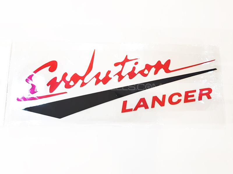 Evolution Lancer Sticker - Red for sale in Karachi Image-1