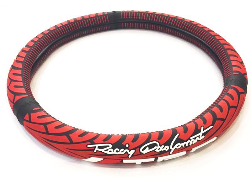 Universal Steering Cover TRD - Red & Black  Image-1