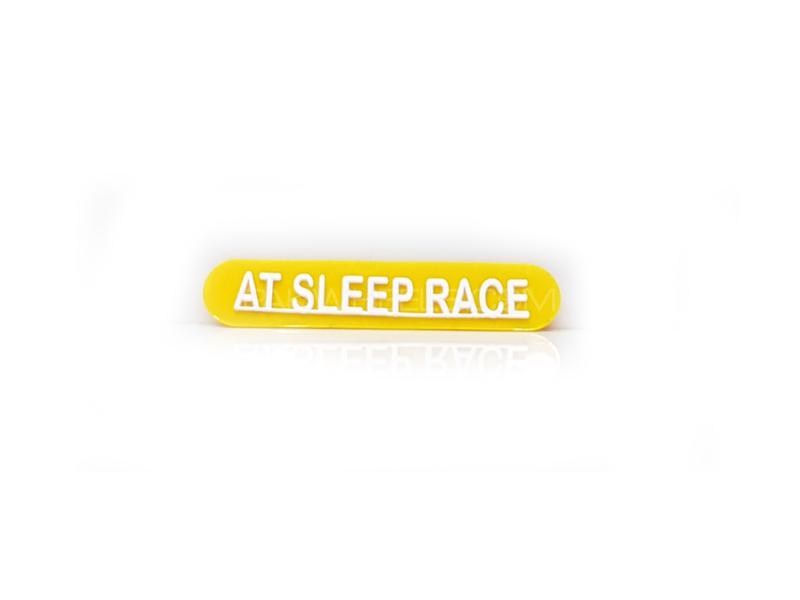 Sleep Race Plastic Pvc Emblem Image-1