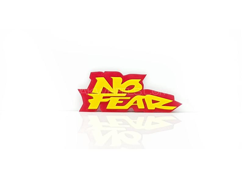 No Fear Plastic Pvc Emblem Image-1