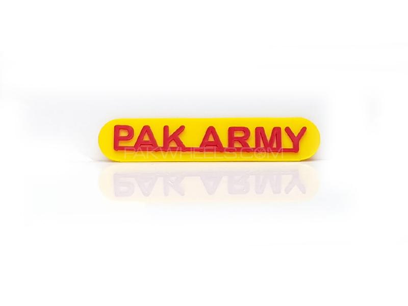Pak Army Plastic Pvc Emblem Image-1