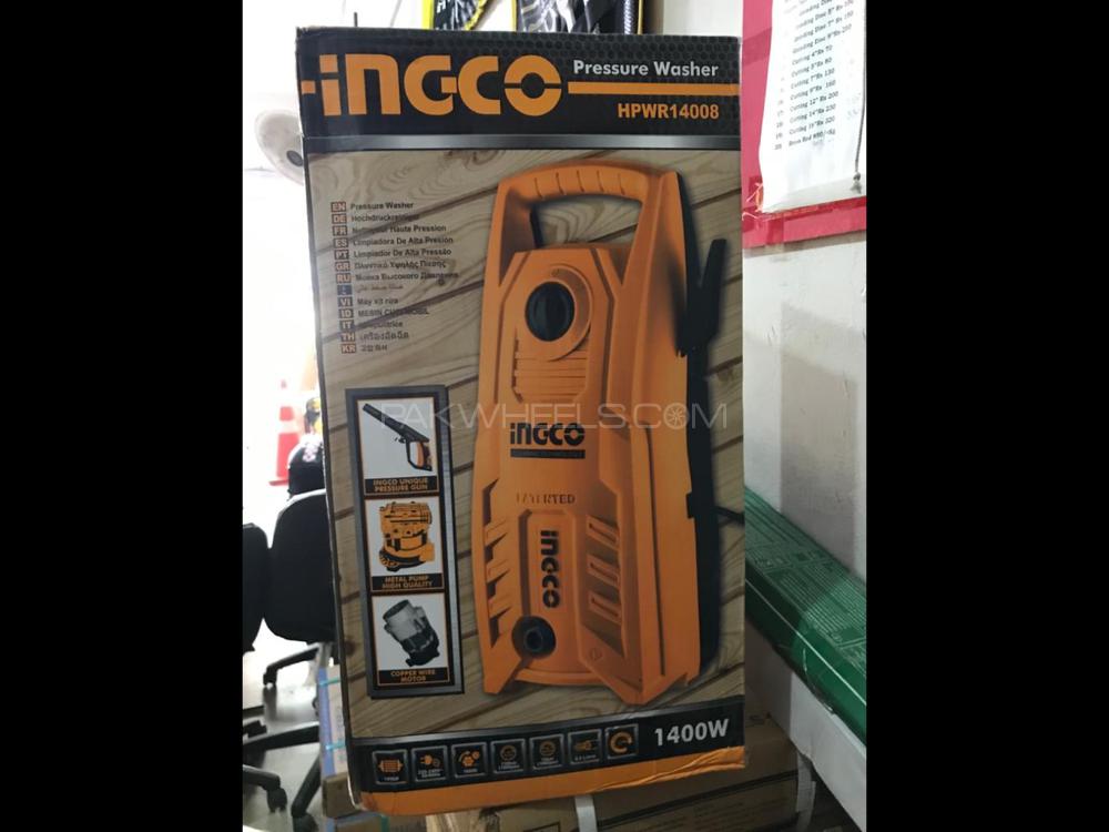 ingco 1400 watt pressure washer 130 bar with free multi function knife Image-1
