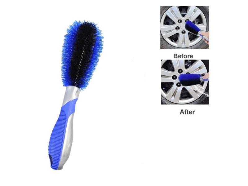 Double Side Wheel Alloy Cleaner Brush Image-1