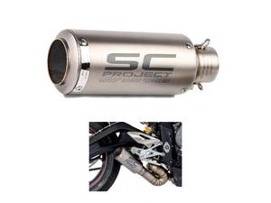 SC Project Curve Universal Exhaust Silver SC Project Curve Universal Exhaust Silver