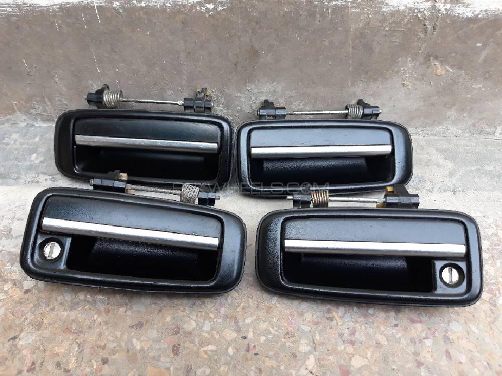 Toyota Corolla 1988 Outer Doors Chrome Handles For Sell Image-1