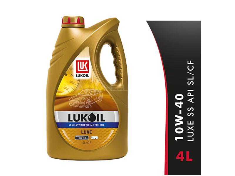 Lukoil Luxe 10w40, API SM Car Gasoline Petrol Engine Motor Oil Lubricant Semi Synthetic 4L Image-1