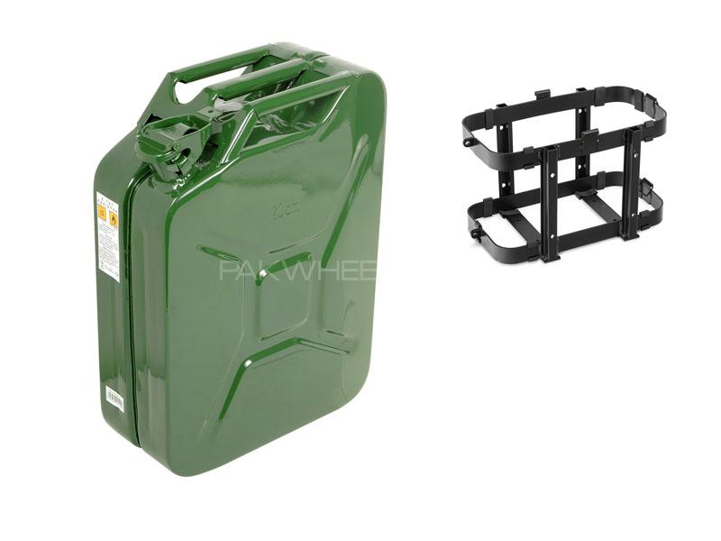 Portable Metal Jerry Can For Petrol Diesel Cars Travelling Fuel Can 20L for sale in Lahore Image-1