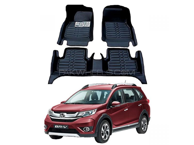 5D Floor Mat For Honda BRV 2017-2022 - Black Image-1