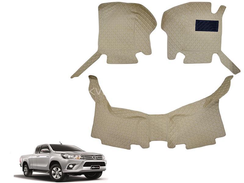 7D Floor Mat For Toyota Revo 2016-2020 - Beige Image-1