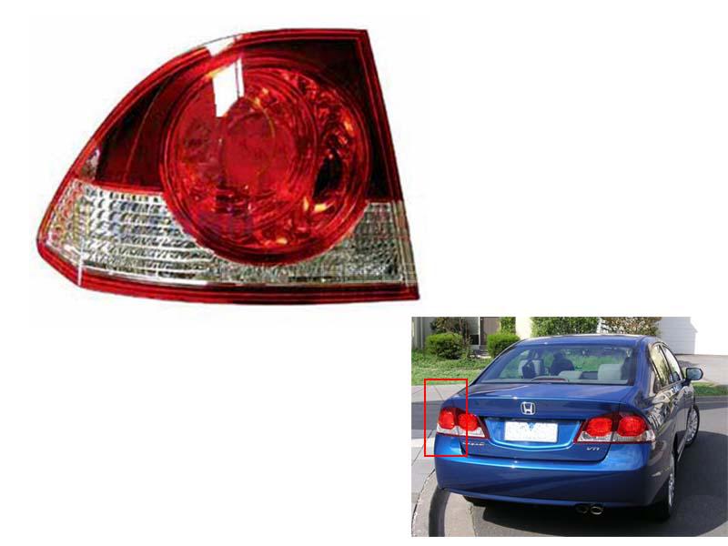 Honda Civic Depo Outer Back Light For 2006-2012 LH Image-1