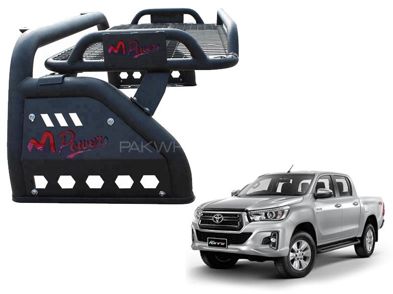 Mpower Roll Bar For Toyota Revo / Vigo Matt Black With Cargo Tray Image-1