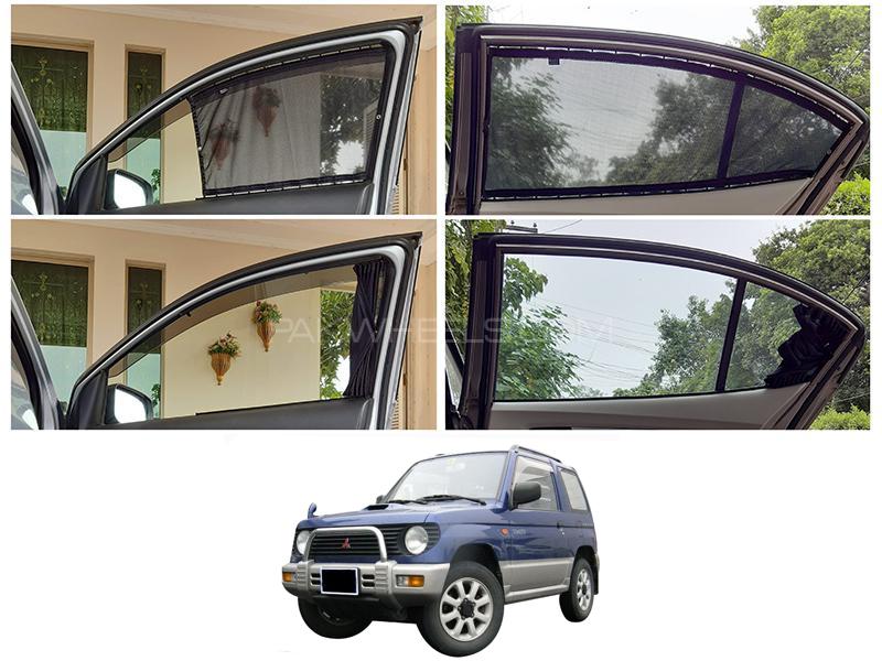 Awra Foldable Fitting Curtain Black Shades For Mitsubishi Mini Pajero 1994-2012 Image-1