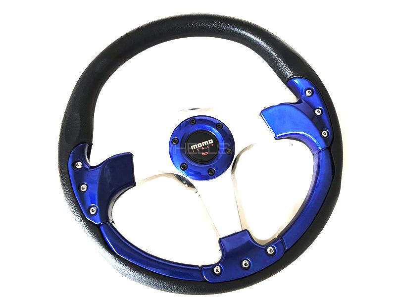Momo Steering Wheel For Honda - Blue Image-1