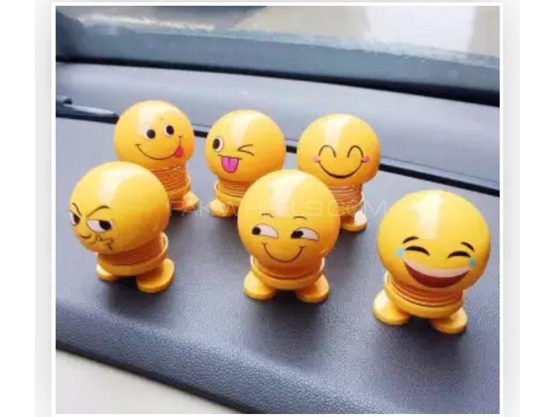 Dancing Emoji Smileys For Car Dashboard - Pack Of 6 Image-1