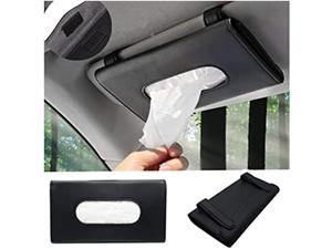 Universal Sun Visor Tissue Box Holder With Tissue - Black Universal Sun Visor Tissue Box Holder With Tissue - Black