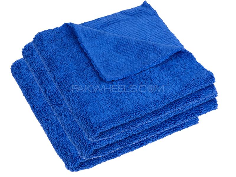 Premium Edgeless Double Sided Microfiber Towel Pack Of 3 Image-1