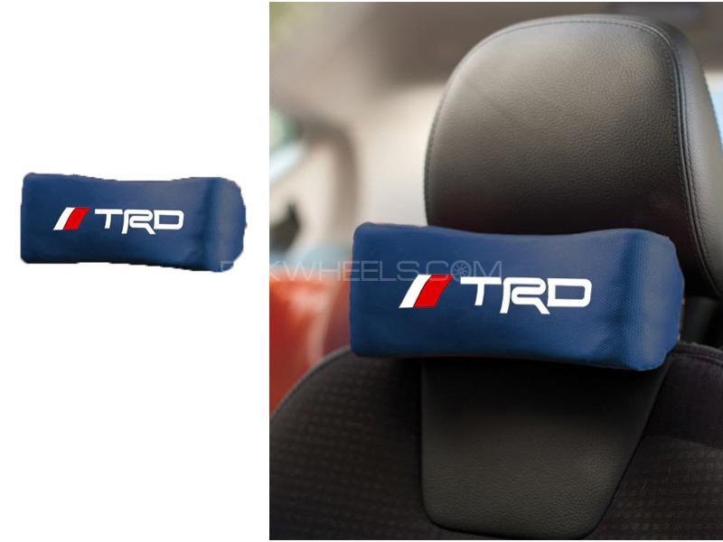 TRD Style Car Seat Neck Pillow Cushion Image-1
