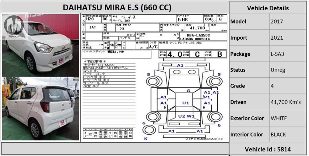 Daihatsu Mira 2017 for Sale in Karachi Daihatsu Mira 2017 for Sale in Karachi Image-3