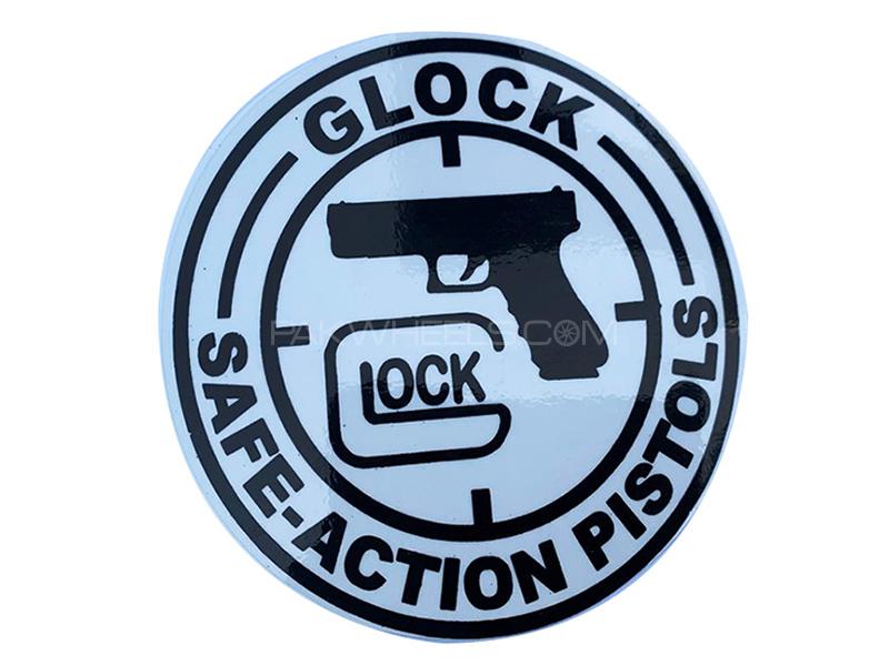 Glock Car Vinyl Sticker - Black  Image-1