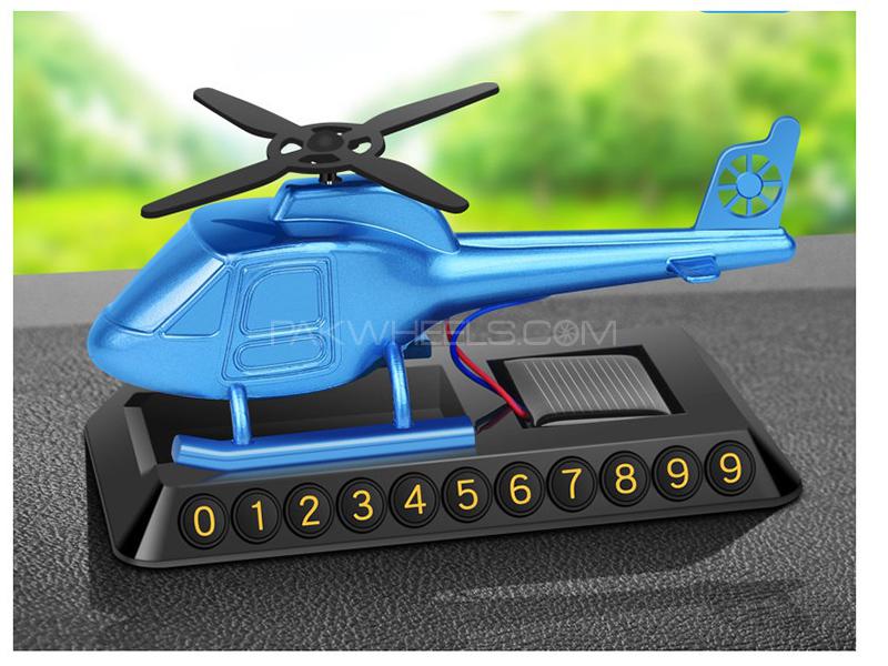 Solar Airfreshener Helicopter Style - Blue Image-1
