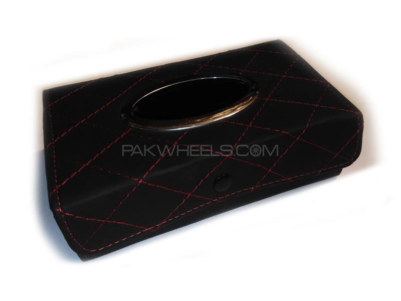 Universal Tissue Box Cover Black for sale in Lahore Image-1